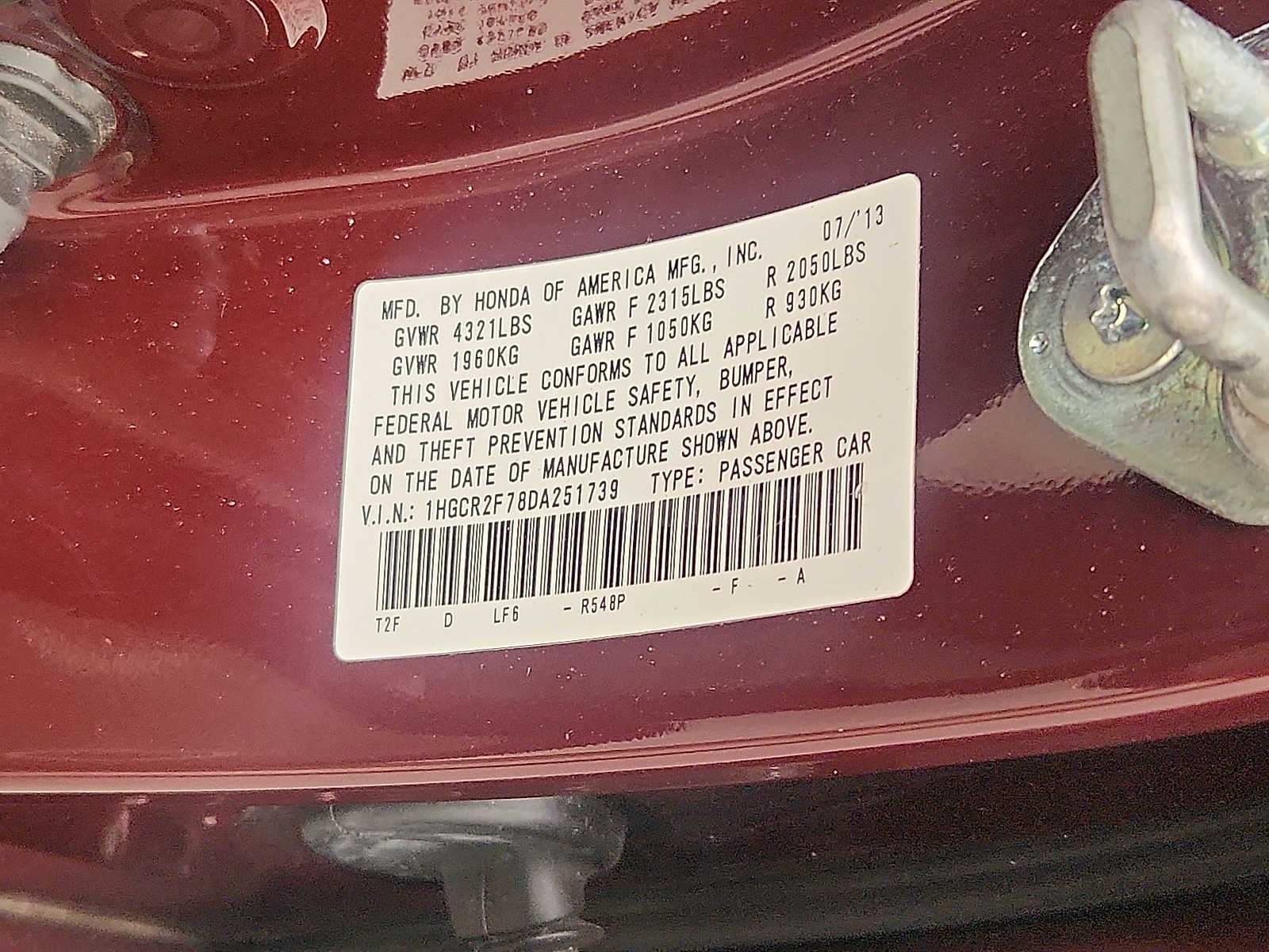 2013 Honda Accord EX