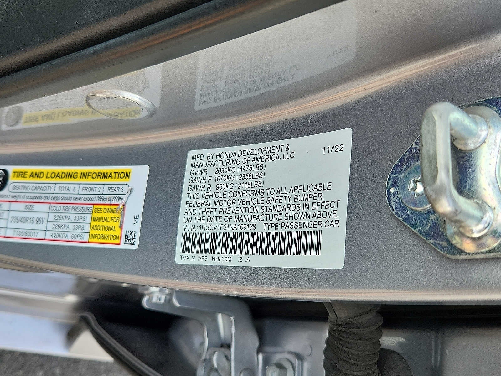 2022 Honda Accord Sport