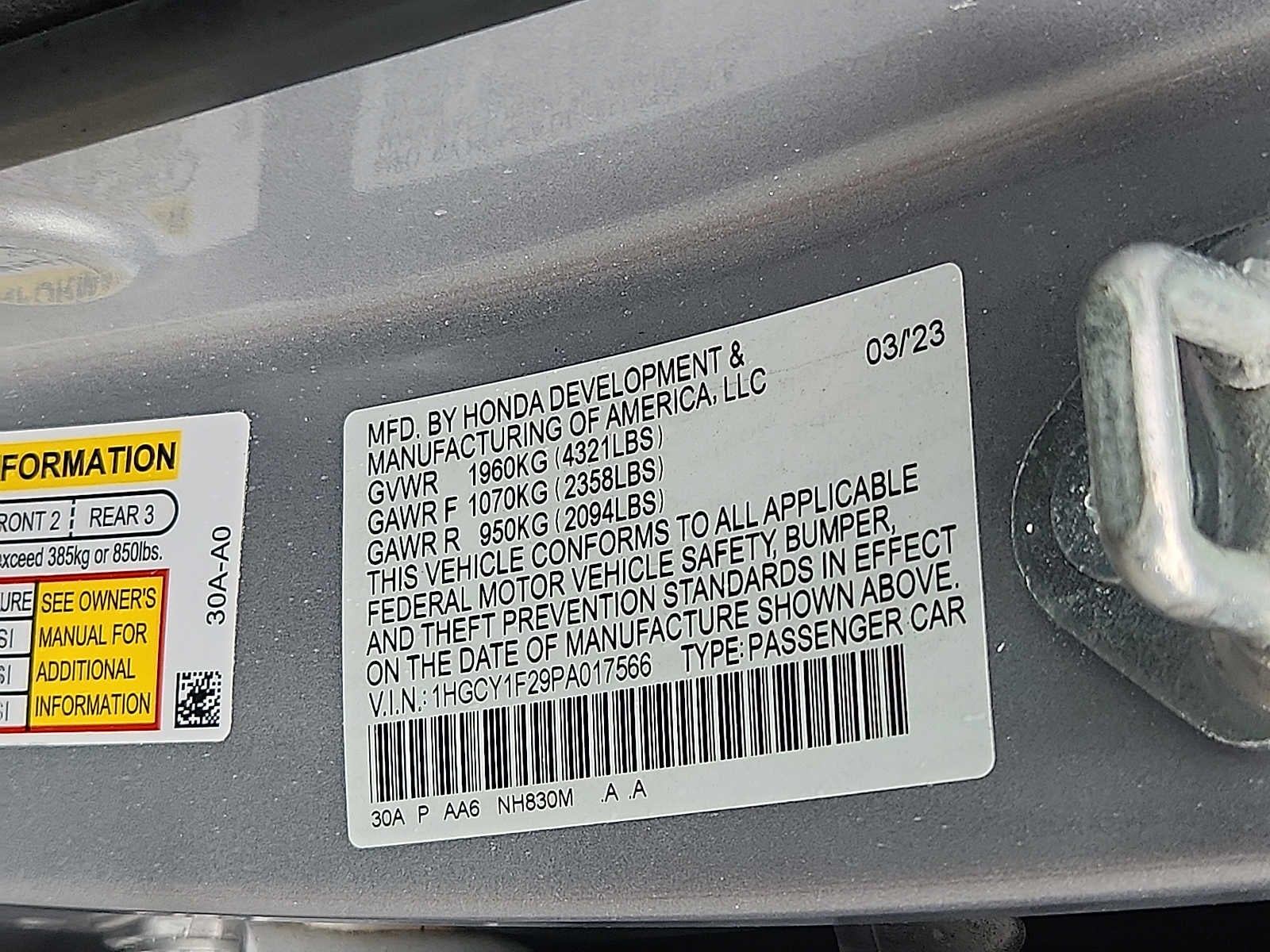 2023 Honda Accord LX