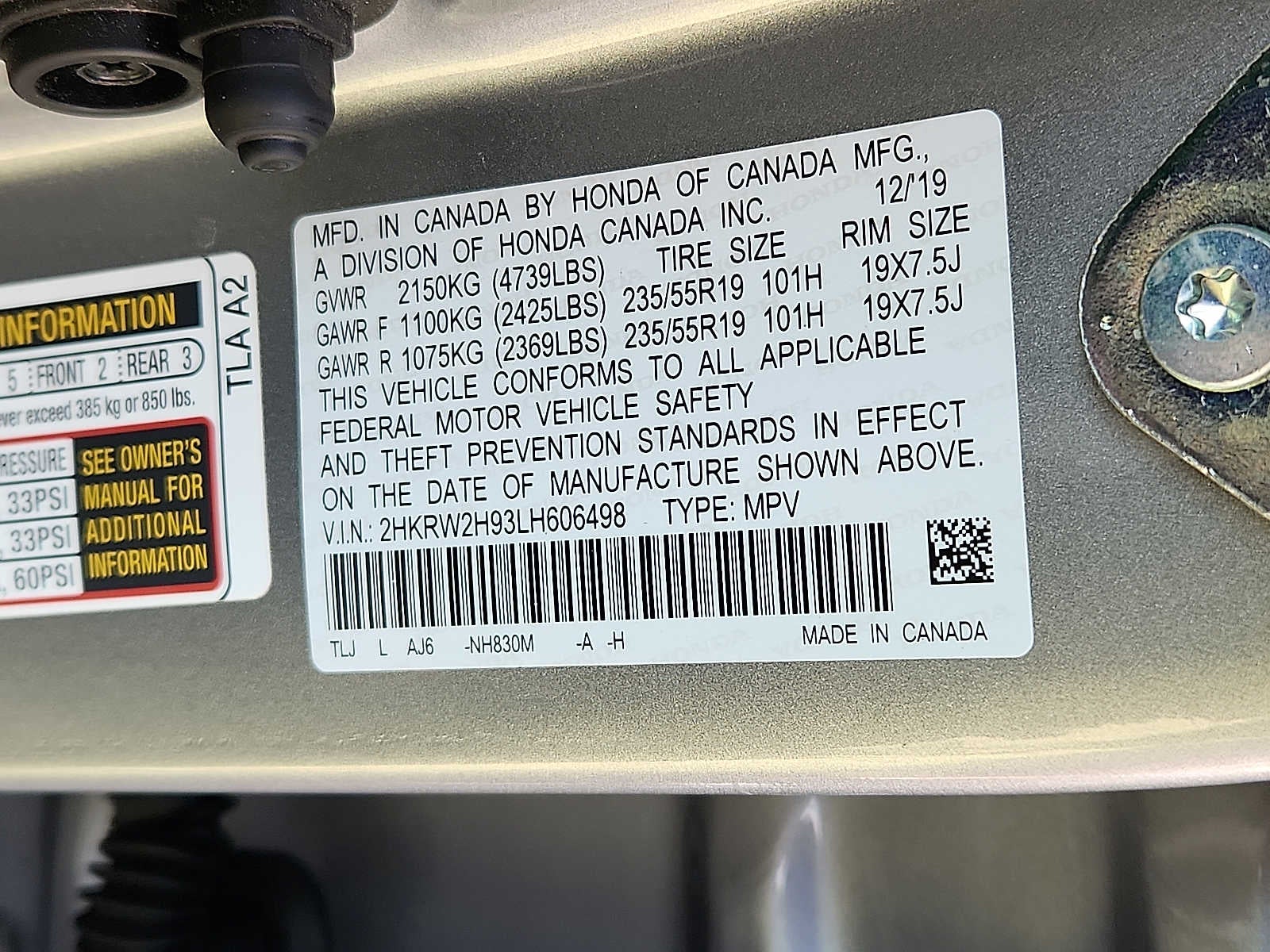 2020 Honda CR-V Touring