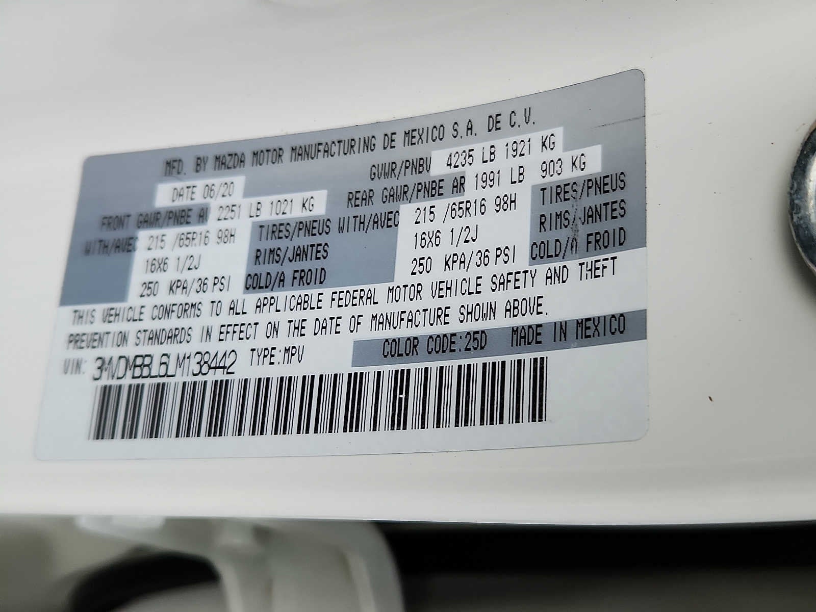 2020 Mazda Mazda CX-30 Base