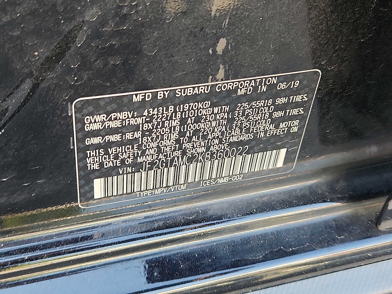 2019 Subaru Crosstrek Limited