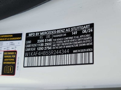 2025 Mercedes-Benz C-Class C 300