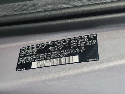 2026 Volvo XC90 Ultra Dark Theme