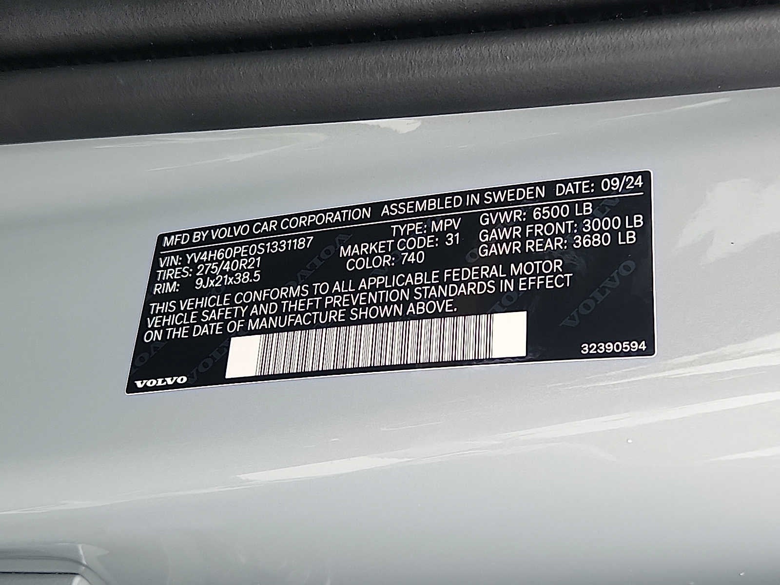 2025 Volvo XC90 Plug-In Hybrid Plus