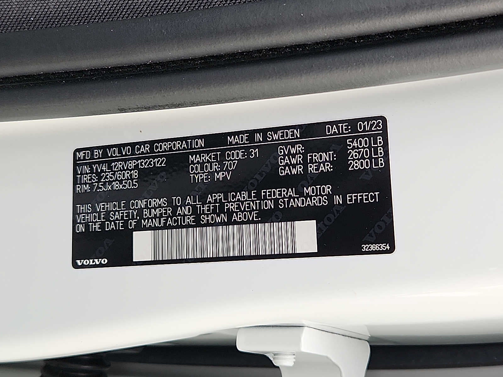 2023 Volvo XC60 Core